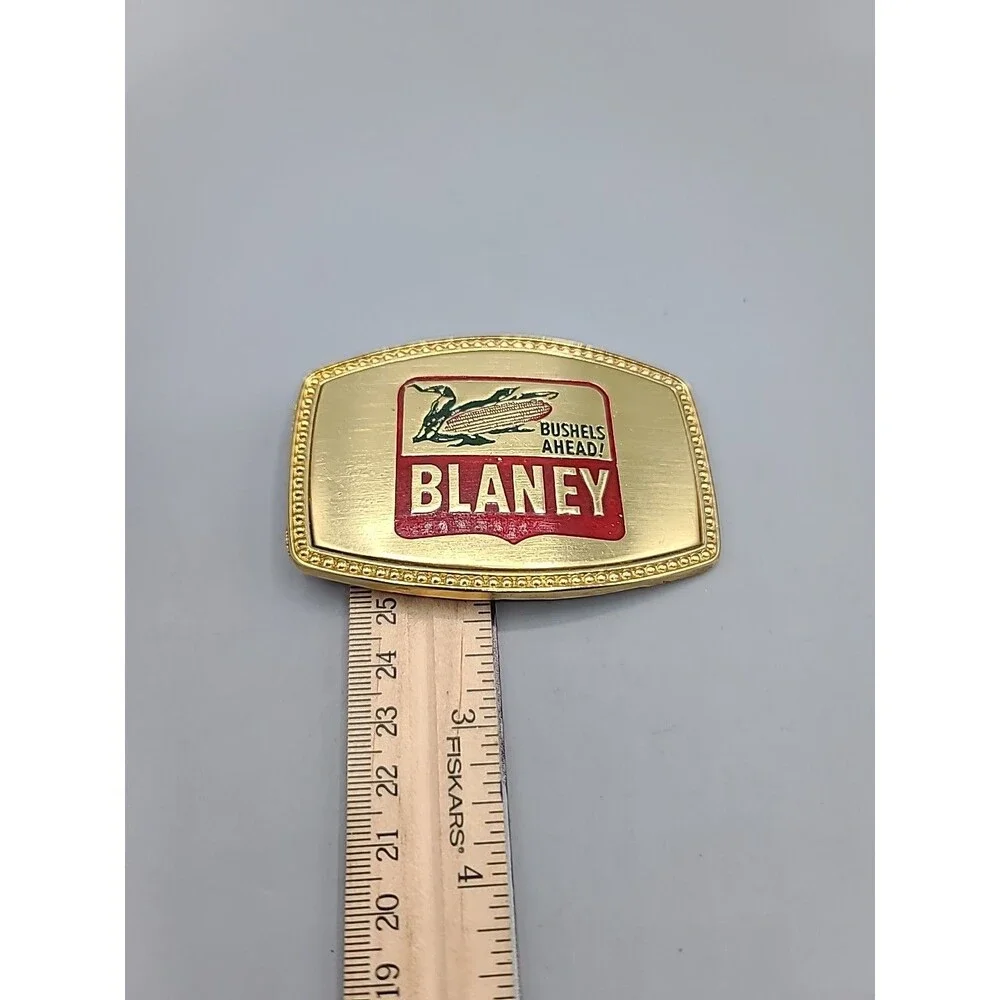 Vintage Metal Belt Buckle Blaney Bushels Ahead!